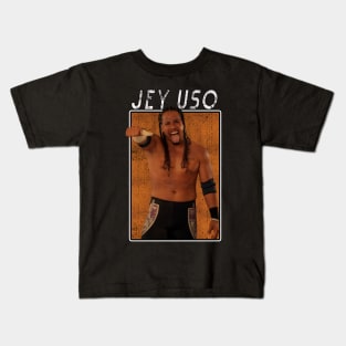 Vintage Wwe Jey Uso Kids T-Shirt